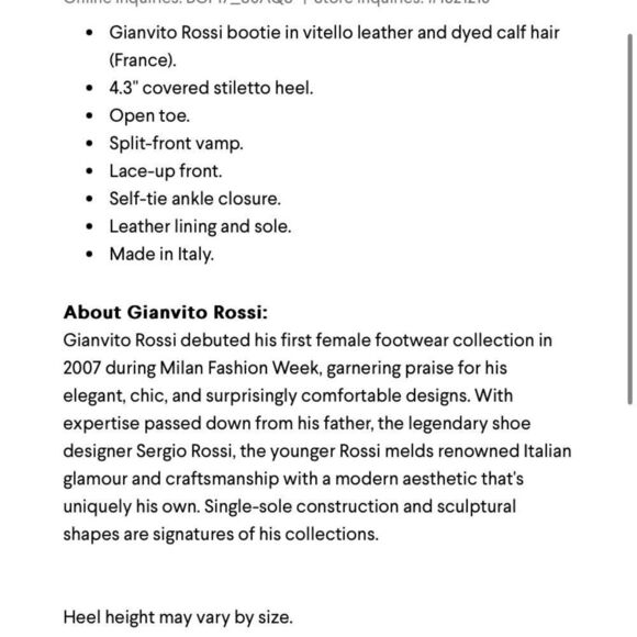 GIANVITO ROSSI Leopard Print Calf Hair Open toe Booties - Picture 3 of 10